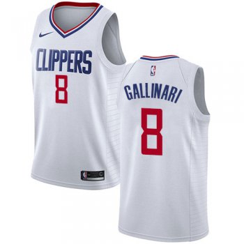 Nike Clippers #8 Danilo Gallinari White NBA Swingman Association Edition Jersey