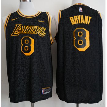 Nike Lakers #8 Kobe Bryant Black NBA Swingman City Edition Jersey