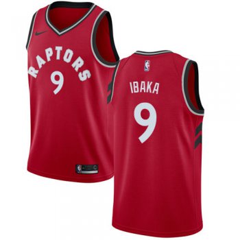 Nike Raptors #9 Serge Ibaka Red NBA Swingman Icon Edition Jersey