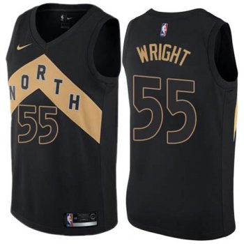 Nike Toronto Raptors #55 Delon Wright Black NBA Swingman City Edition Jersey