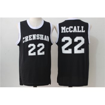 Crenshaw 22 McCall Black Stitched Movie Jersey
