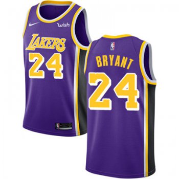 Nike Los Angeles Lakers #24 Kobe Bryant Purple NBA Swingman Statement Edition Jersey