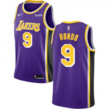 Nike Los Angeles Lakers #9 Rajon Rondo Purple NBA Swingman Statement Edition Jersey