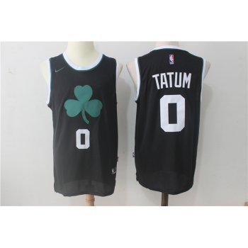 Men's Boston Celtics #0 Jayson Tatum Black 2017-2018 Nike Swingman Stitched NBA Jersey