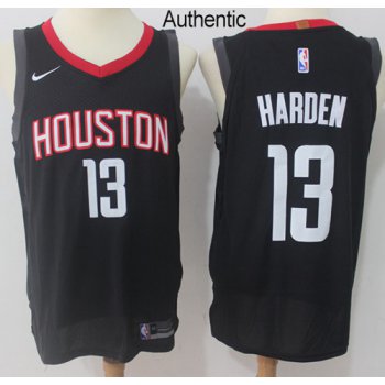 Nike Houston Rockets #13 James Harden Black NBA Authentic Statement Edition Jersey