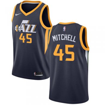Nike Jazz #45 Donovan Mitchell Navy NBA Swingman Icon Edition Jersey