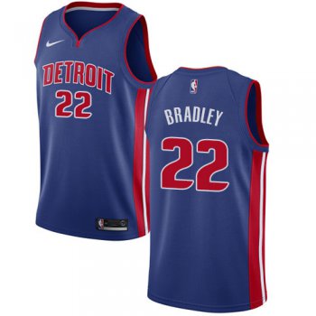 Nike Pistons #22 Avery Bradley Blue NBA Swingman Icon Edition Jersey