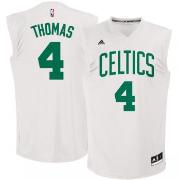 Boston Celtics #4 Isaiah Thomas White Chase Fashion Replica Jersey