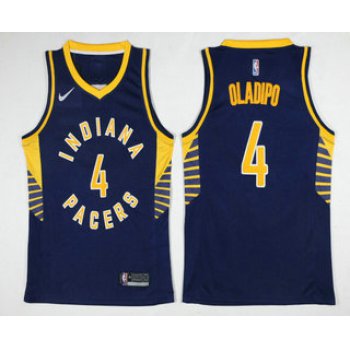 Men's Indiana Pacers #4 Victor Oladipo New Navy Blue 2017-2018 Nike Swingman Stitched NBA Jersey