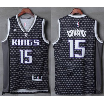 Men's Sacramento Kings #15 DeMarcus Cousins adidas Purple 2016 Christmas Day Stitched NBA Swingman Jersey