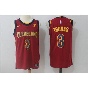 Nike Cleveland Cavaliers #3 Isaiah Thomas Red Stitched NBA Swingman Jersey