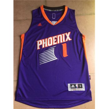 Men's Phoenix Suns Booker adidas Purple Road Replica Jersey