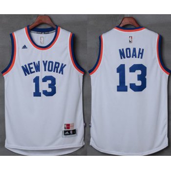 Knicks #13 Joakim Noah New White Stitched NBA Jersey