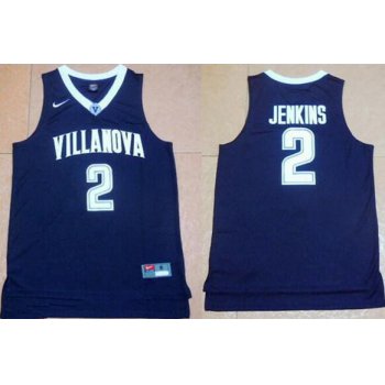 Men's Villanova Wildcats #2 Kris Jenkins Navy Blue NCAA Basketball Jersey