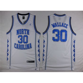 Men's North Carolina Tar Heels #30 Rasheed Wallace 2016 White Swingman College Basketball Jersey
