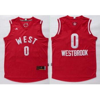 2015-16 NBA Western All-Stars Men's #0 Russell Westbrook Revolution 30 Swingman Red Jersey