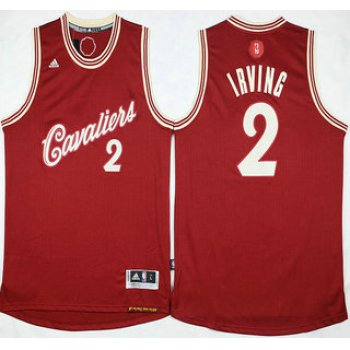 Men's Cleveland Cavaliers #2 Kyrie Irving Revolution 30 Swingman 2015 Christmas Day Red Jersey
