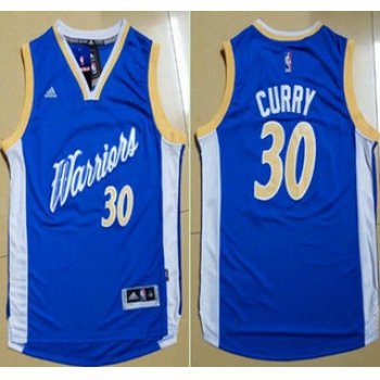 Men's Golden State Warriors #30 Stephen Curry Revolution 30 Swingman 2015 Christmas Day Blue Jersey