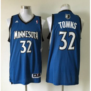 Men's Minnesota Timberwolves #32 Karl-Anthony Towns Revolution 30 Swingman Blue Jersey