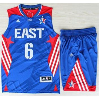 2013 All-Star Eastern Conference Miami Heat 6 LeBron James Blue Revolution 30 Swingman Suits