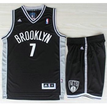 Brooklyn Nets 7 Joe Johnson Black Revolution 30 Swingman Jerseys Shorts NBA Suits
