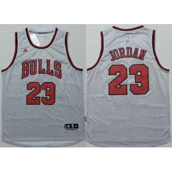 Men's Chicago Bulls #23 Michael Jordan Revolution 30 Swingman 2014 New Gray Jersey