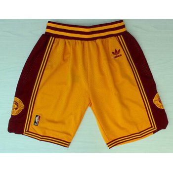 Men's Cleveland Cavaliers Yellow Throwback Short