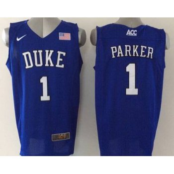 Duke Blue Devils #1 Jabari Parker 2015 Blue Jersey