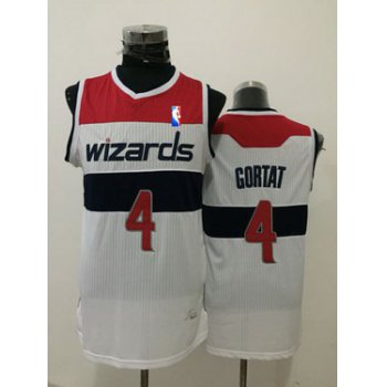 Men's Washington Wizards #4 Marcin Gortat White Swingman Jersey