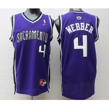 Sacramento Kings #4 Chris Webber Sacramento Purple Swingman Jersey