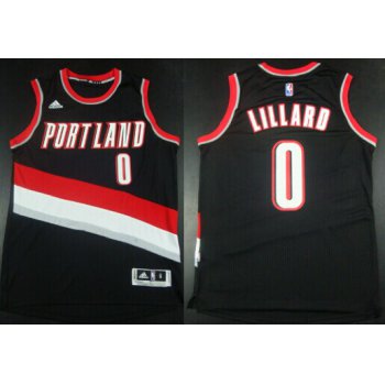 Portland Trail Blazers #0 Damian Lillard Revolution 30 Swingman 2014 New Black Jersey
