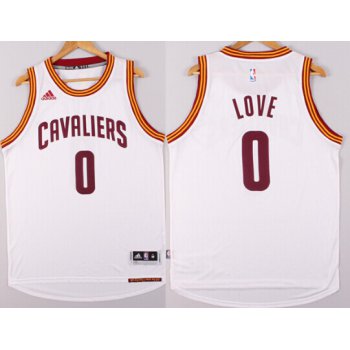 Cleveland Cavaliers #0 Kevin Love Revolution 30 Swingman 2014 New White Jersey