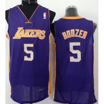 Los Angeles Lakers #5 Carlos Boozer Purple Swingman Jersey