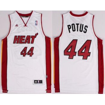 Miami Heat Blank #44 Potus Nickname White Swingman Jersey