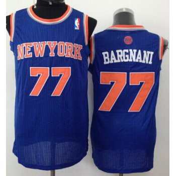 New York Knicks #77 Andrea Bargnani Blue Swingman Jersey