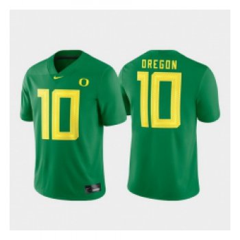 Men Oregon Ducks 10 Green Game Football Jersey