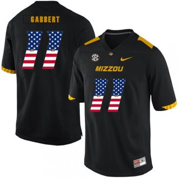Missouri Tigers 11 Blaine Gabbert Black USA Flag Nike College Football Jersey