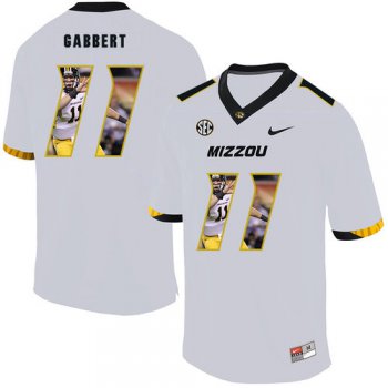 Missouri Tigers 11 Blaine Gabbert White Nike Fashion College Football Jersey