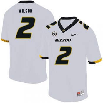 Missouri Tigers 2 Micah Wilson White Nike College Football Jersey