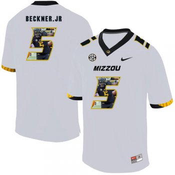 Missouri Tigers 5 Terry Beckner Jr. White Nike Fashion College Football Jersey