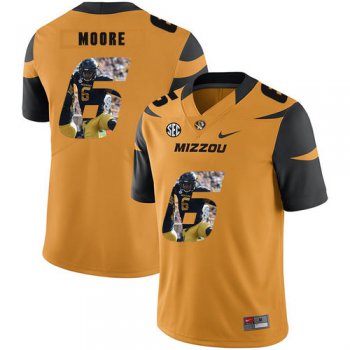 Missouri Tigers 6 J'Mon Moore Gold Nike Fashion College Football Jersey