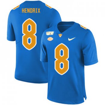 Pittsburgh Panthers 8 Dewayne Hendrix Blue 150th Anniversary Patch Nike College Football Jersey