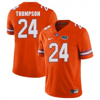 Florida Gators #24 Orange Mark Thompson Football Player Performance Jersey