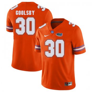 Florida Gators Orange #30 DeAndre Goolsby Football Player Performance Jersey