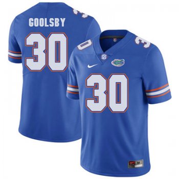 Florida Gators Royal Blue #30 DeAndre Goolsby Football Player Performance Jersey