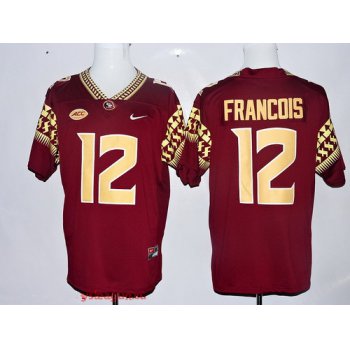 Men's Florida State Seminoles #12 Deondre Francois Red Stitched College Football 2016 Nike NCAA Jersey