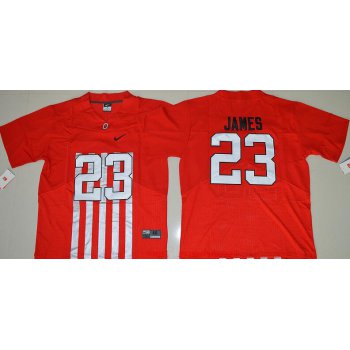 Men's Ohio State Buckeyes #23 Lebron James Red Elite Stitched College Football 2016 Nike NCAA Jersey