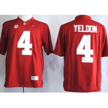 Alabama Crimson Tide #4 T.J Yeldon 2014 Red Limited Jersey