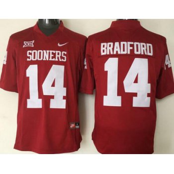 Men's Oklahoma Sooners #14 Sam Bradford Red College Football Nike Jersey