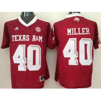 Men's Texas A&M Aggies #40 Von Miller Red 2016 College Football Nike Jersey